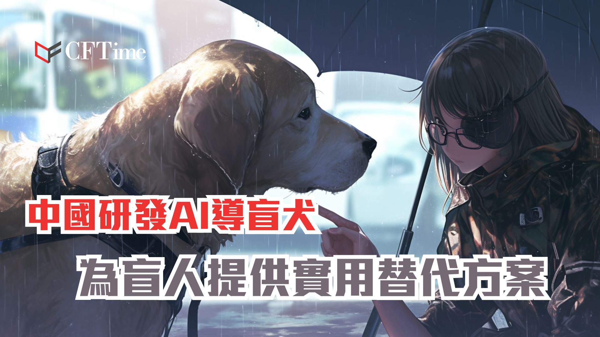 中國研發AI導盲犬 為盲人提供實用替代方案