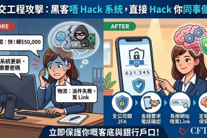 社交工程攻擊：黑客唔 hack 系統，直接 hack 你同事個腦！