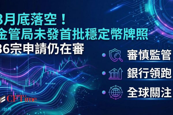 香港金管局未發首批穩定幣牌照，亦未設定修訂後時間表，36宗申請仍在審查中。當局要求申請人完善儲備披露、反洗錢系統、贖回流程與壓力測試框架。市場原先預期滙豐、渣打等大型銀行成為首批獲批支柱，富途證券、OSL集團等被視為後續輪次潛在競爭者。