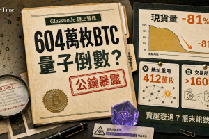Glassnode數據顯示，比特幣未來恐遭量子破解，其中約412萬枚與地址重用及過時的託管方式有關。中心化交易所持有可能暴露地址中的超過160萬枚比特幣。業界普遍認為，具備破解能力的量子計算機至少還需十年或更長時間才能出現。