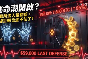 比特幣交易所流入量飆升至數月高點（幣安月均流入量約7,600 BTC，高於4月的3,880），同時長期持有者加入轉移行列。美國現貨比特幣ETF錄得約1.1378億美元流出，為首次連續兩日淨流出。比特幣交易於62,500美元附近，關鍵支撐位於59,000美元，阻力位於65,000美元，突破方向將決定短期走向。