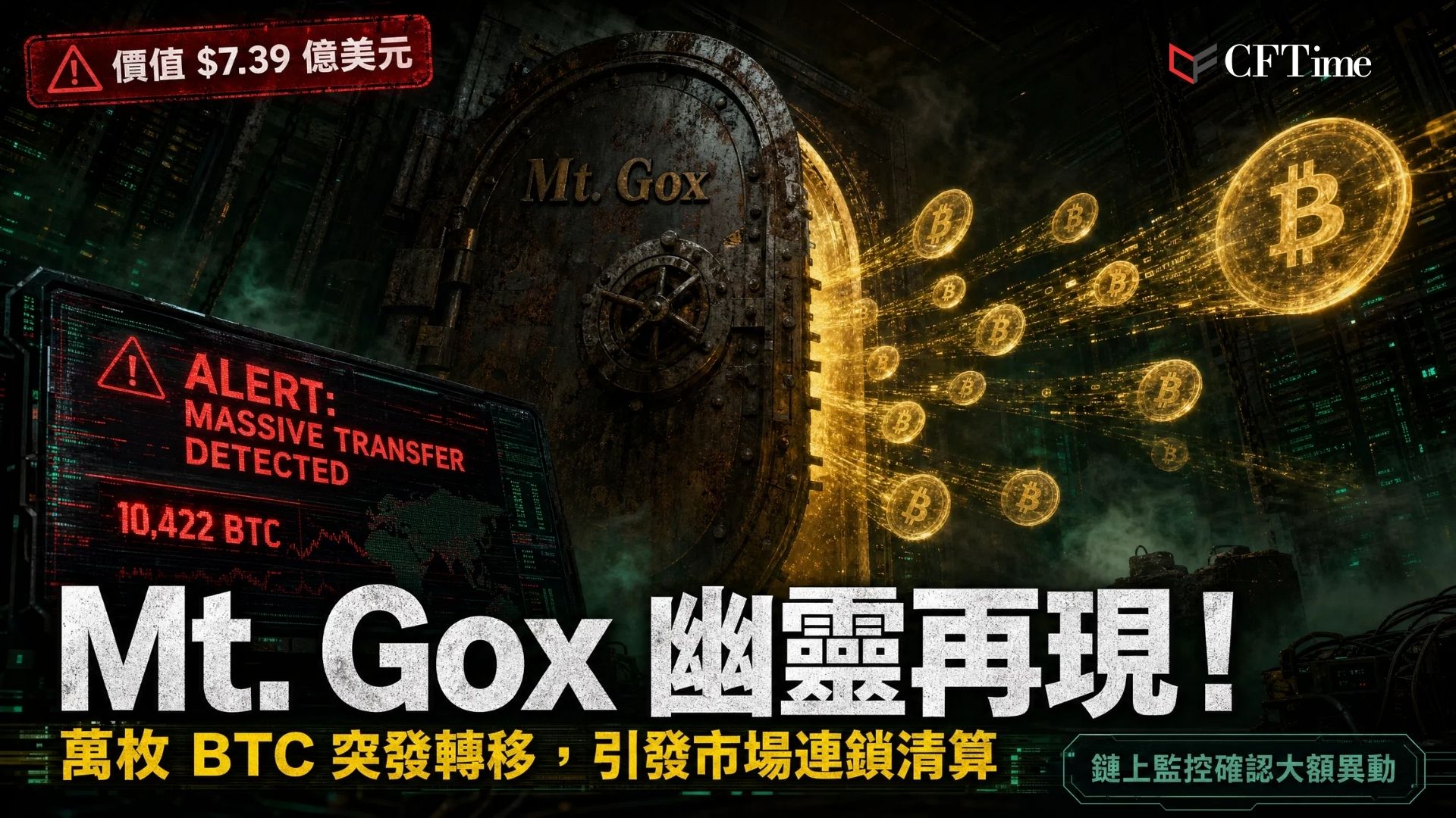 Mt.Gox恐慌再現！鏈上監測工具證實，已倒閉交易所Mt. Gox受託人將10,422枚比特幣（價值約7.39億美元）從冷錢包轉移至多個未標記錢包，為2024年底以來首次重大鏈上活動。比特幣在消息公佈後一小時內從71,000美元跌至69,950美元，觸發槓桿多頭連鎖清算。