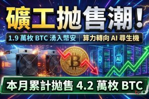 比特幣礦工困境加劇。比特幣礦工6月向幣安轉入19,560枚BTC，本月累計流入已達42,560枚，為自2月以來第四大單次流入規模。CryptoQuant分析師指出，BTC.com是最活躍的存款者，而Antpool、F2Pool和幣安礦池等較大礦池仍持有其儲備。所有礦工均在困境條件下運營，但網絡未顯示投降螺旋。