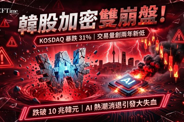 南韓五大法幣交易所7月3日至10日當週合計交易量約9.97兆韓元（66.5億美元），較前一週下跌25.75％，為連續第五週下跌，首度自2023年9月以來跌破10兆韓元關口。KOSDAQ指數九週內暴跌31％，KOSPI三週內跌20％進入熊市，AI熱潮消退及晶片股疑慮加劇波動。分析師將此次收縮視為重新配置而非退出。比特幣同步承壓，散戶風險偏好下降從科技股蔓延至加密市場。