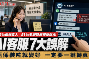 AI客服機械人7大誤解：79%偏好真人、51%即時服務反選AI，一定要一鍵轉真人示意圖