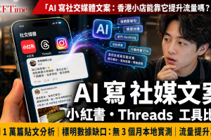 AI寫社交媒體文案 小紅書 Threads 香港小店