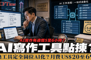 AI寫作工具點揀？香港中小企換工具定全崗位AI化，AI寫作每週慳5至6小時示意圖