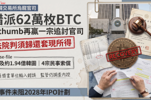 Bithumb 62萬枚比特幣烏龍官司再贏一仗！被告須歸還14萬美元套現所得