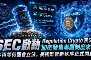 SEC 祭出加密「逃生艙」！Regulation Crypto 提案曝光：專案去中心化後可豁免證券註冊