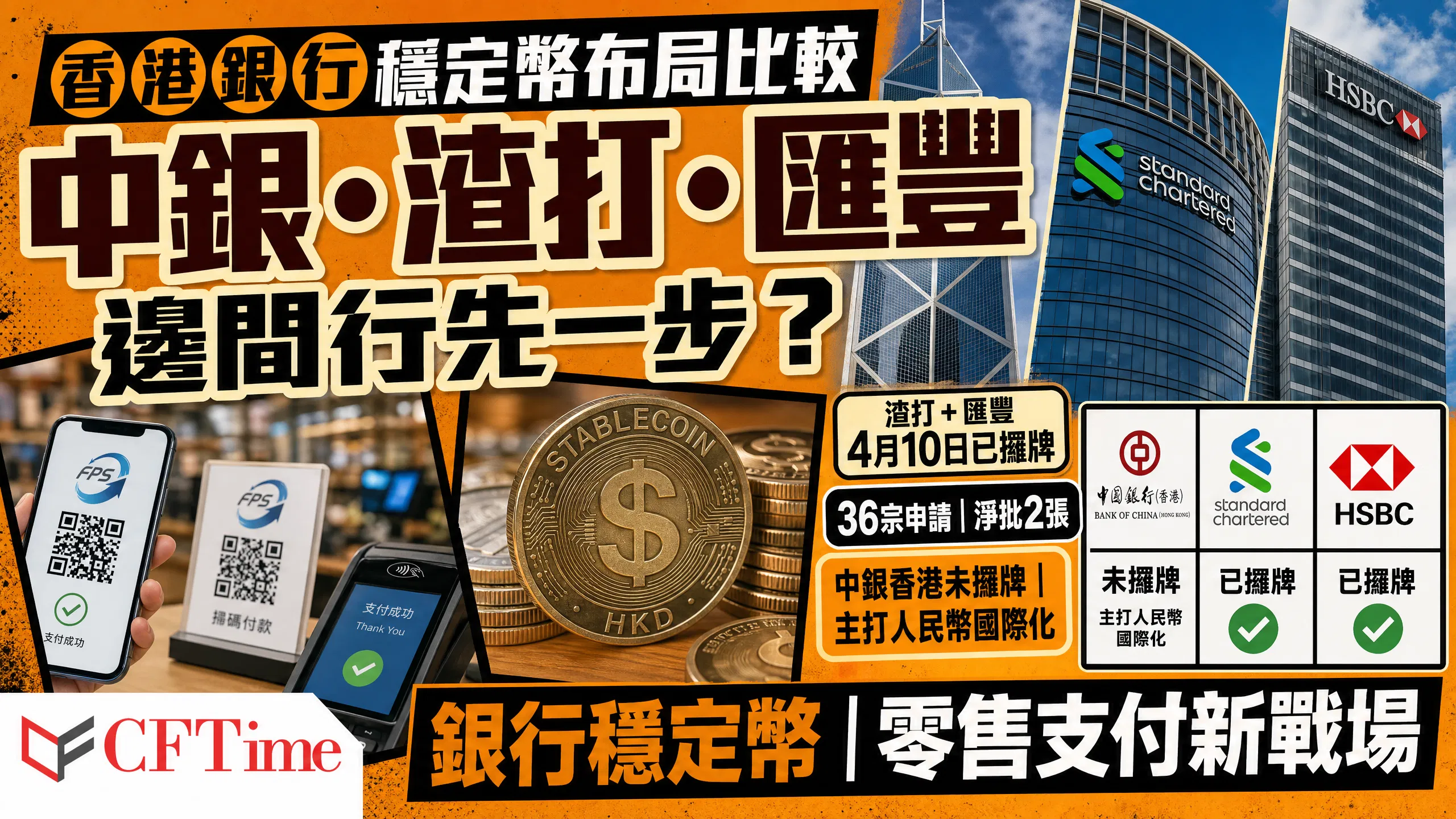 香港銀行穩定幣布局比較 中銀渣打匯豐邊間行先一步
