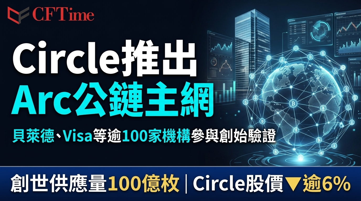Circle推出Arc公鏈主網 貝萊德Visa等逾100家機構參與創始驗證