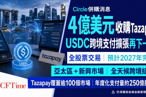 Circle斥4億美元收購Tazapay，USDC跨境支付擴張再下一城