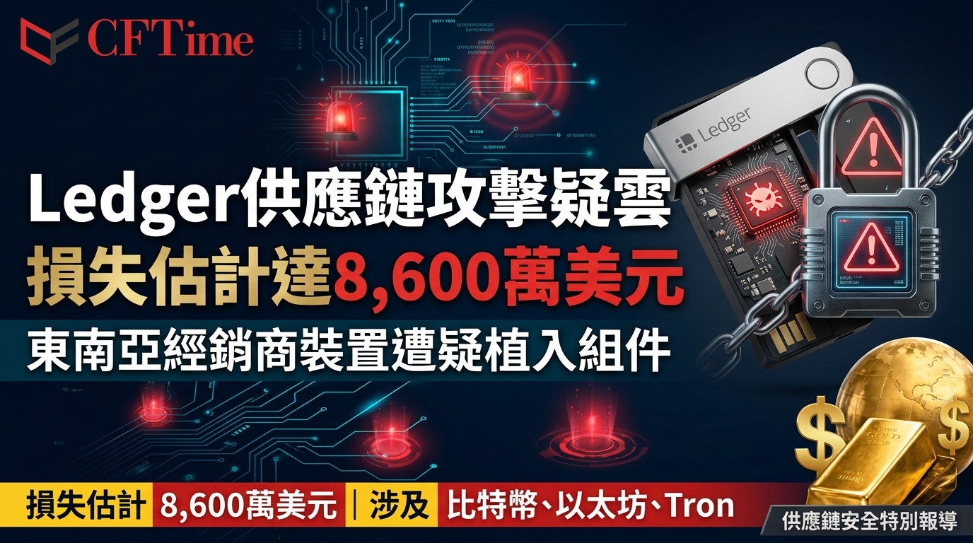 Ledger供應鏈攻擊疑雲 客戶損失估計達8,600萬美元