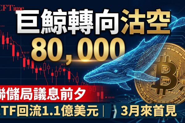 比特幣巨鯨轉向淨沽空！Hyperliquid大戶3月來首見　ETF回吸1.1億美元靜候議息