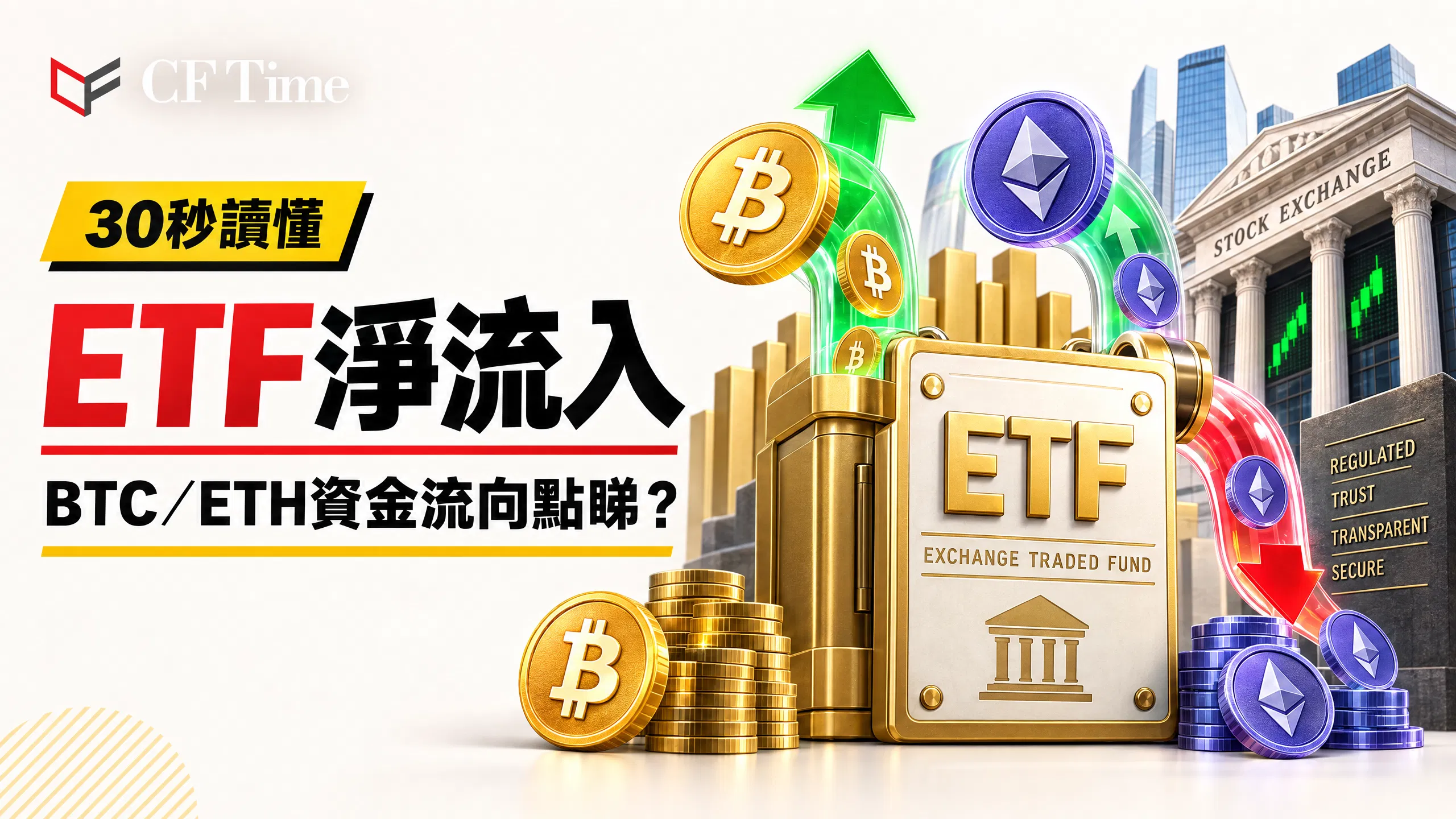 現貨ETF淨流入代表咩？香港投資者點睇BTC/ETH ETF資金流向